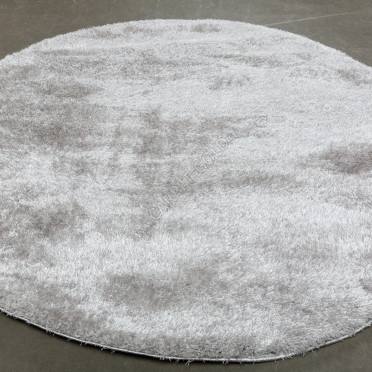 Турецкий ковер Паффи Шагги 4 P001A круглый