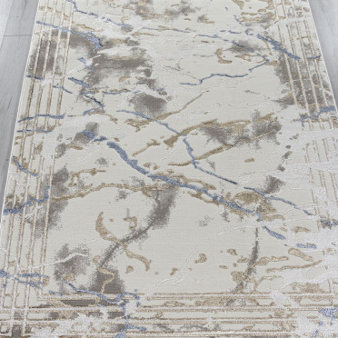 Ковер 27243A - GRY / BLUE - Прямоугольник - коллекция MOSSO