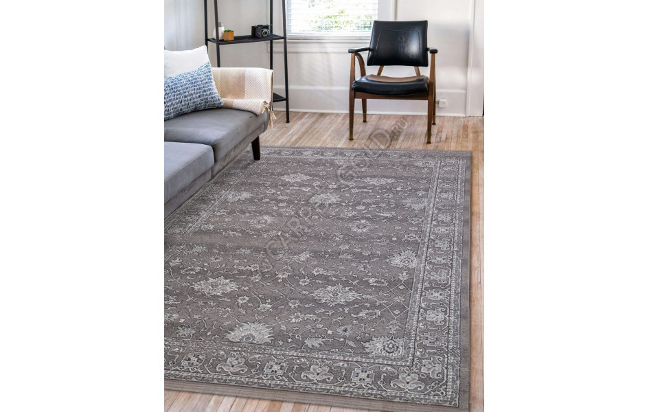 Ковер турецкий прямоугольный 03761A GREY - коллекция ARMINA