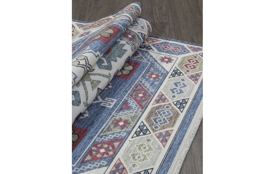 Ковер AB150A - BLUE / CREAM - Прямоугольник - коллекция LOTUS