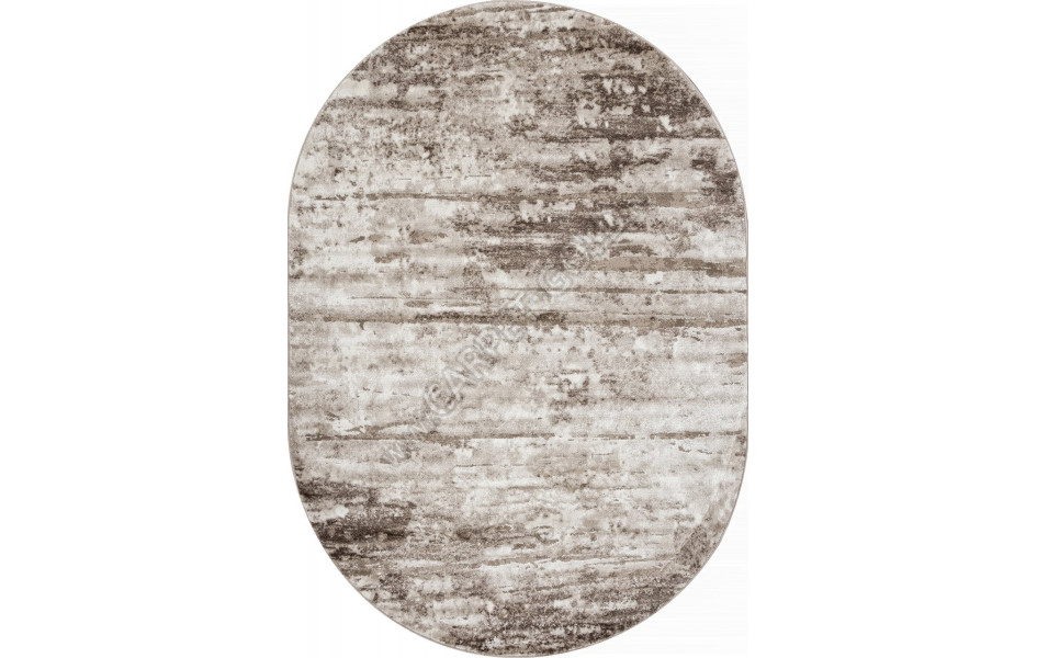 Ковер в стиле модерн F176 - BEIGE - Овал - коллекция ALABAMA