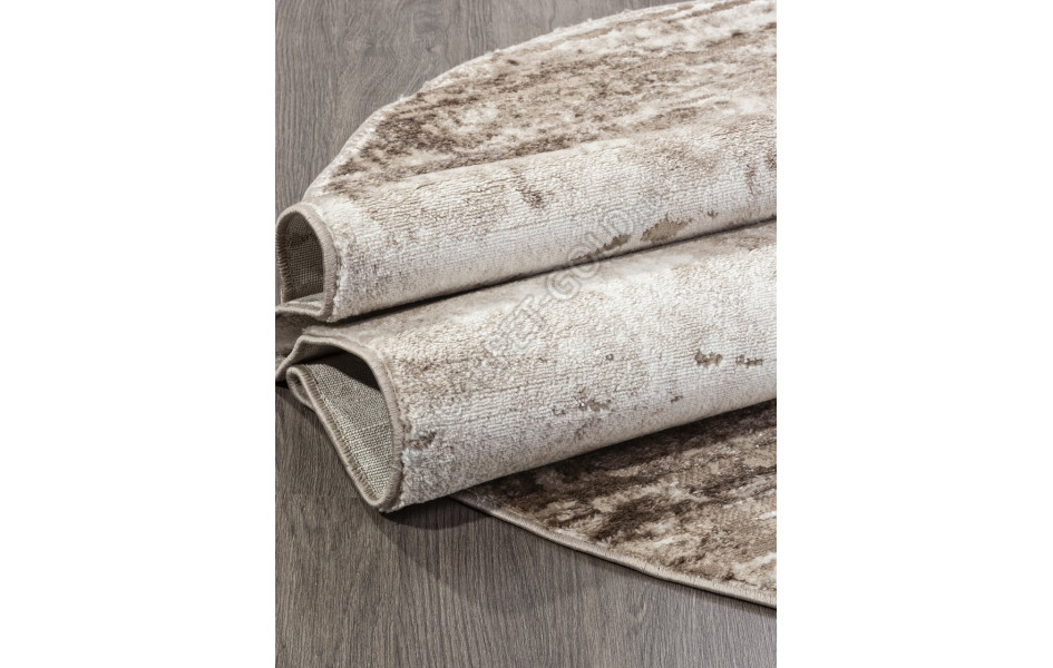 Ковер в стиле модерн F176 - BEIGE - Овал - коллекция ALABAMA