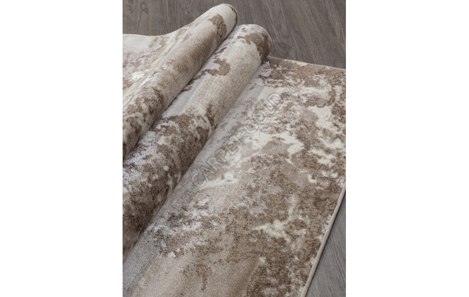 Ковер в стиле модерн F177 - BEIGE - Прямоугольник - коллекция ALABAMA