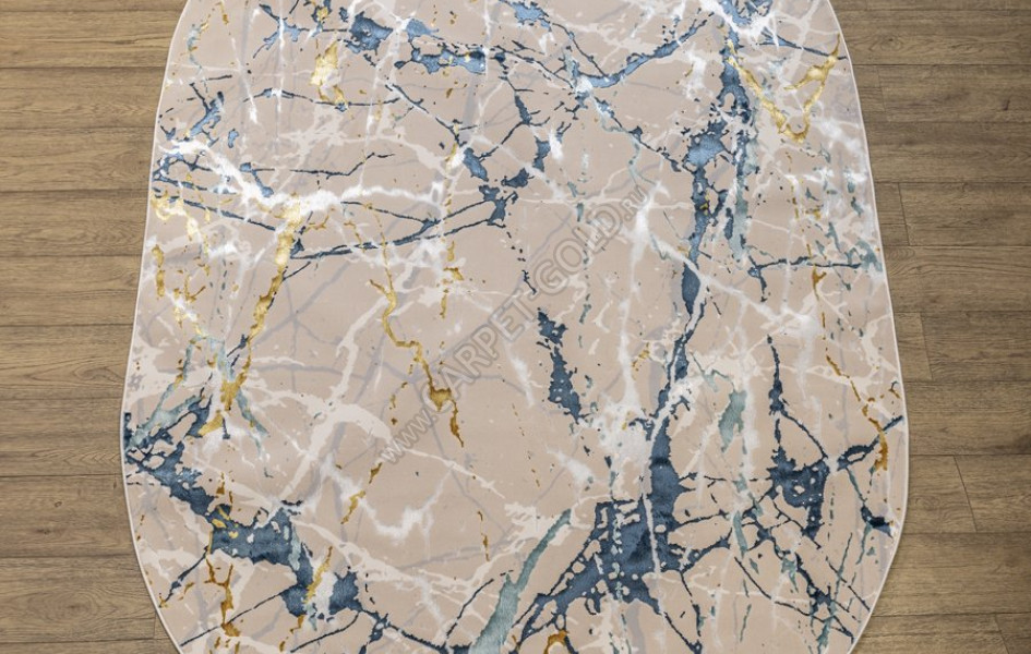 КОВРЫ ДИЗАЙН MZ29A ЦВЕТ SHRINK BEIGE Rich овал