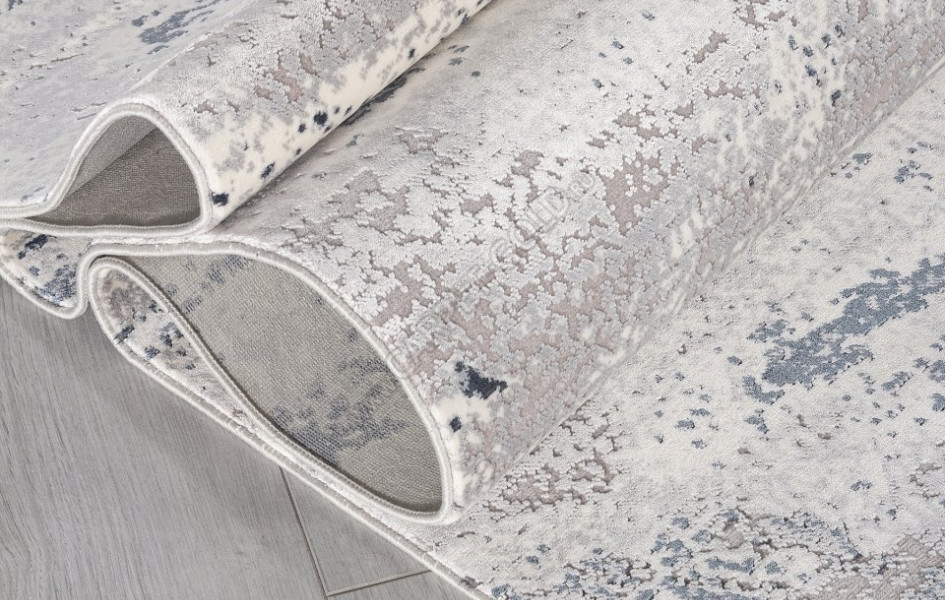 Ковер 00267 - GREY / BLUE - Прямоугольник - коллекция DUBAI